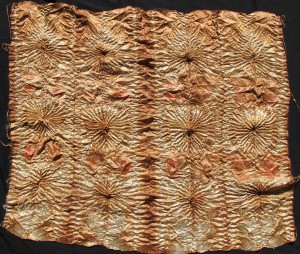 Eucalyptus Dyed Gondwana Colour silk stitched shibori